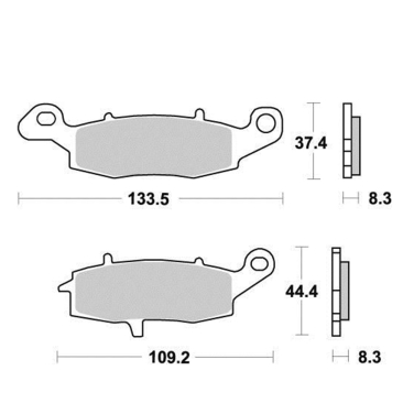 Disk pločice PERFTEC R90 S1435R ( SEMI SINTER )