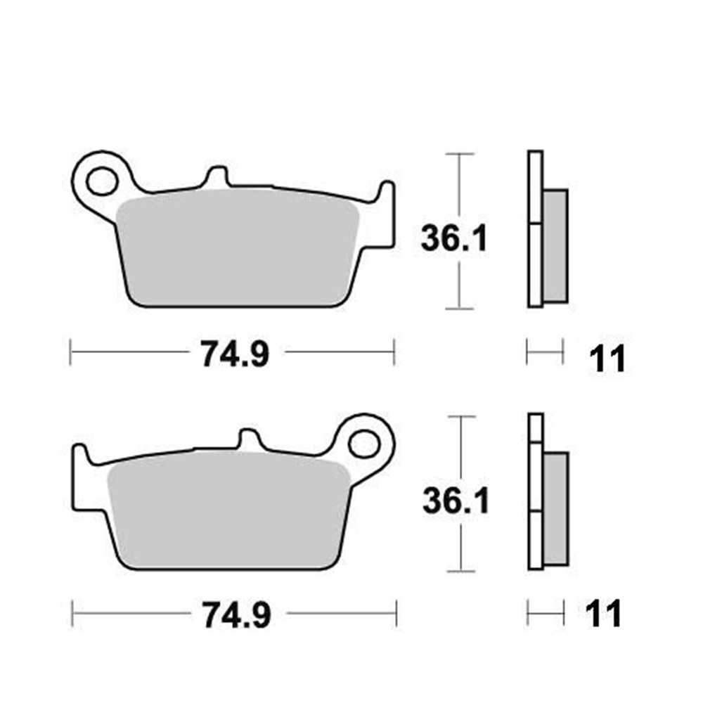 Disk pločice PERFTEC R90 S2002R ( SEMI SINTER )