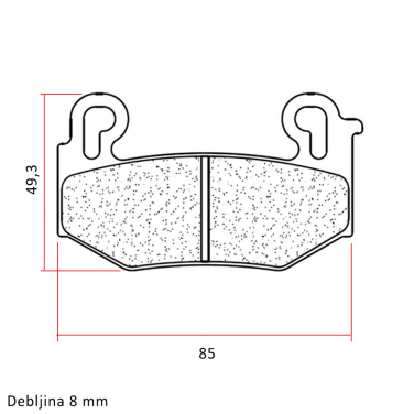 Disk pločice CL 1280A3+ BMW R 1300 GS