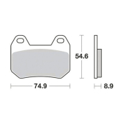 Disk pločice TRW MCB713 ( ORGANIC )