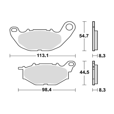 Disk pločice TRW MCB878TRQ ( TRACK - SINTER )