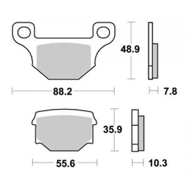 Disk pločice PERFTEC R90 S1055R ( SEMI SINTER )