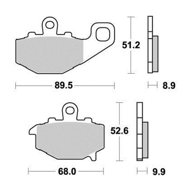 Disk pločice PERFTEC R90 S1094R ( SEMI-SINTER )