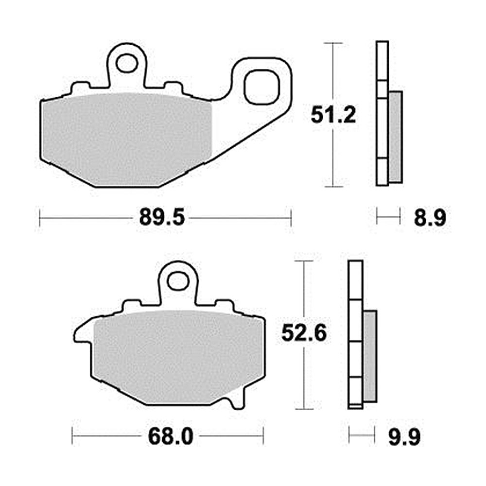 Disk pločice PERFTEC R90 S1094R ( SEMI-SINTER )