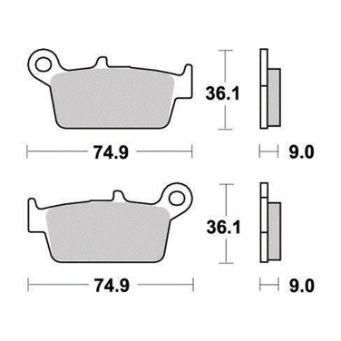 Disk pločice PERFTEC R90 S2012R ( SEMI-SINTER )