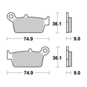 Disk pločice PERFTEC R90 S2012R ( SEMI-SINTER )