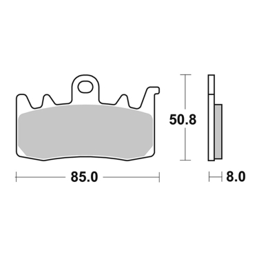 Disk pločice PERFTEC R90 S9070NR ( SINTER )