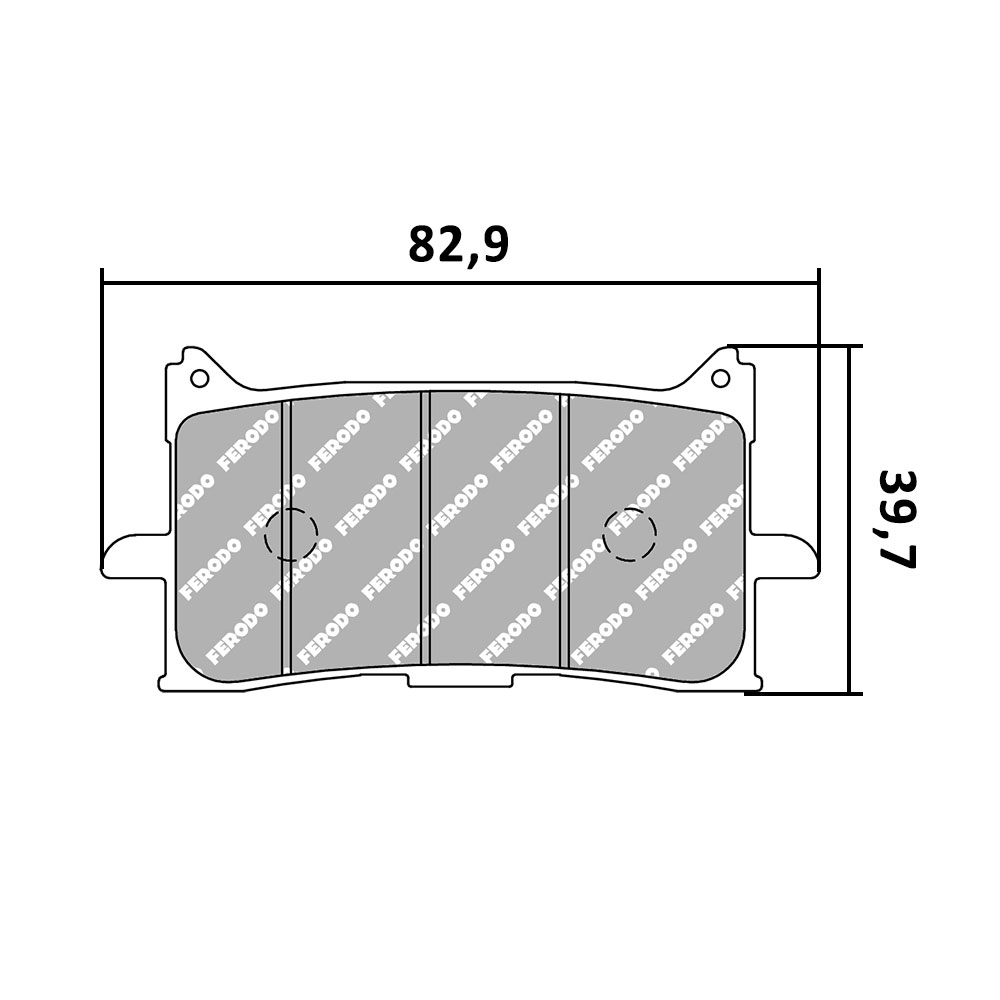 Disk pločice FERODO R90 FDB2294ST ( SEMI SINTER )
