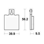 Disk pločice TRW MCB623 ( ORGANIC )