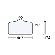 Disk pločice TRW MCB780 ( ORGANIC )