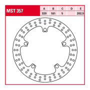 Kočioni disk TRW MST357