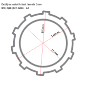 Lamele TRW MCC456-7 set