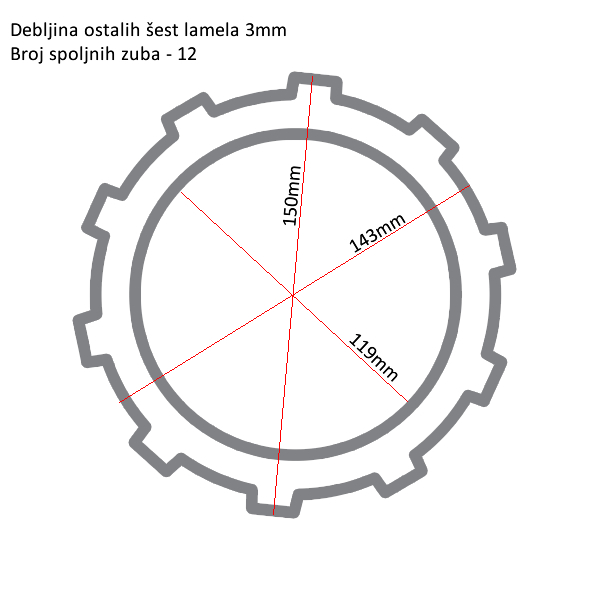 Lamele TRW MCC456-7 set
