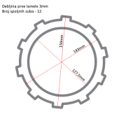 Lamele TRW MCC456-7 set
