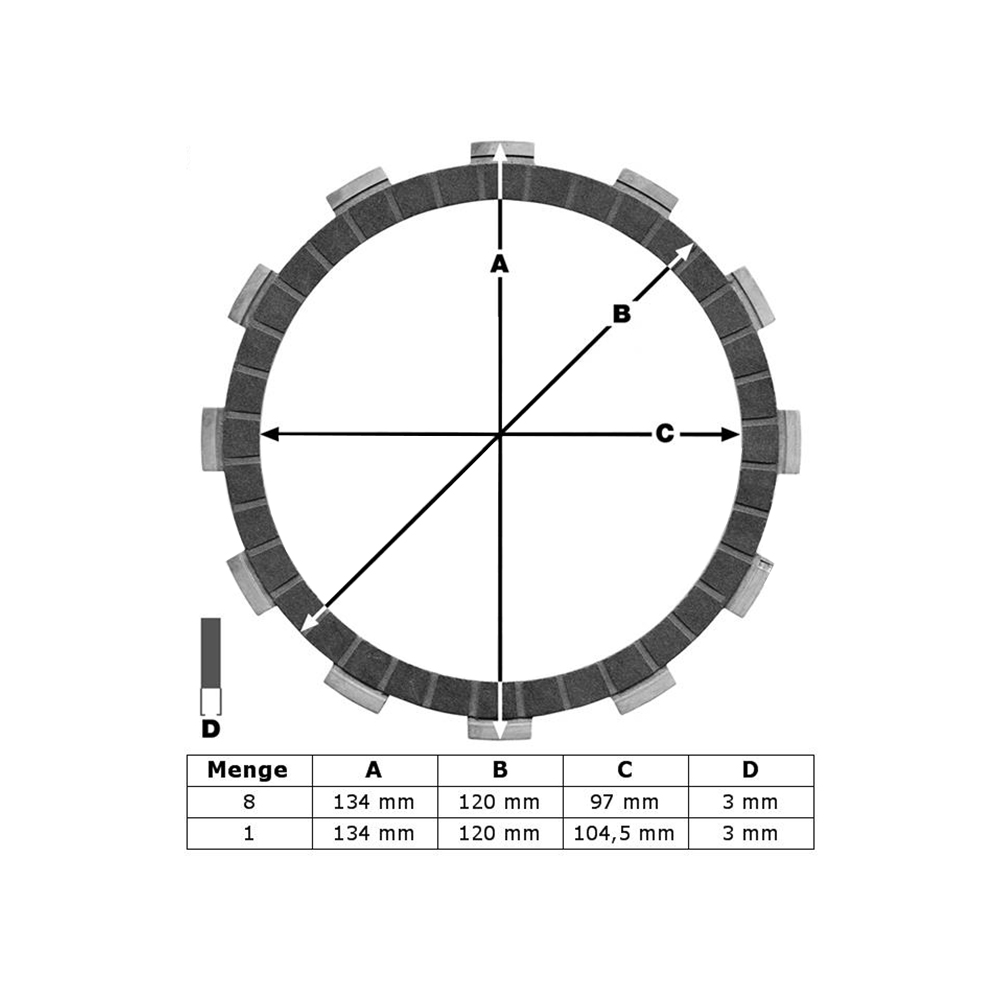 Lamele TRW MCC425-9 set