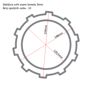 Lamele TRW MCC320-8 set