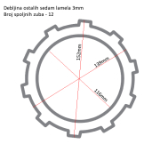 Lamele TRW MCC314-8 set