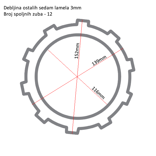 Lamele TRW MCC314-8 set