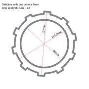 Lamele TRW MCC302-5 set