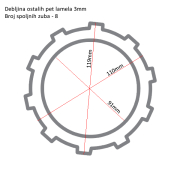 Lamele TRW MCC222-6 set