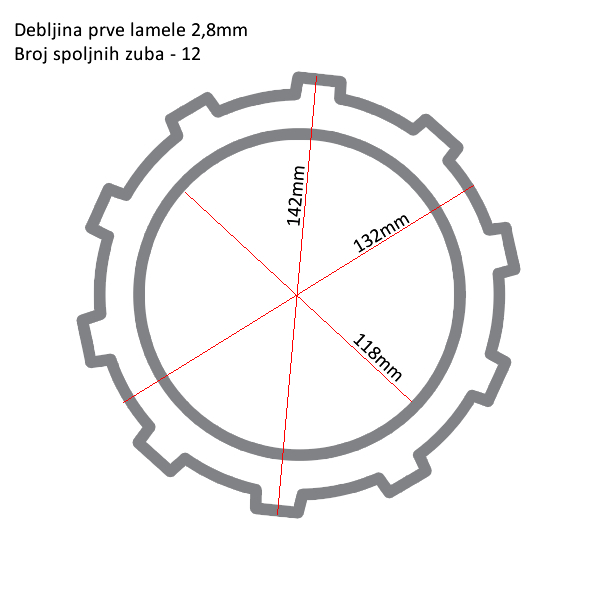 Lamele TRW MCC613-10 set