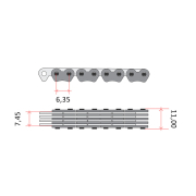 Lanac bregaste osovine DID SCA0412A-82L linka