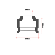 Teflon ventila Honda NX 650 Dominator Athena kom