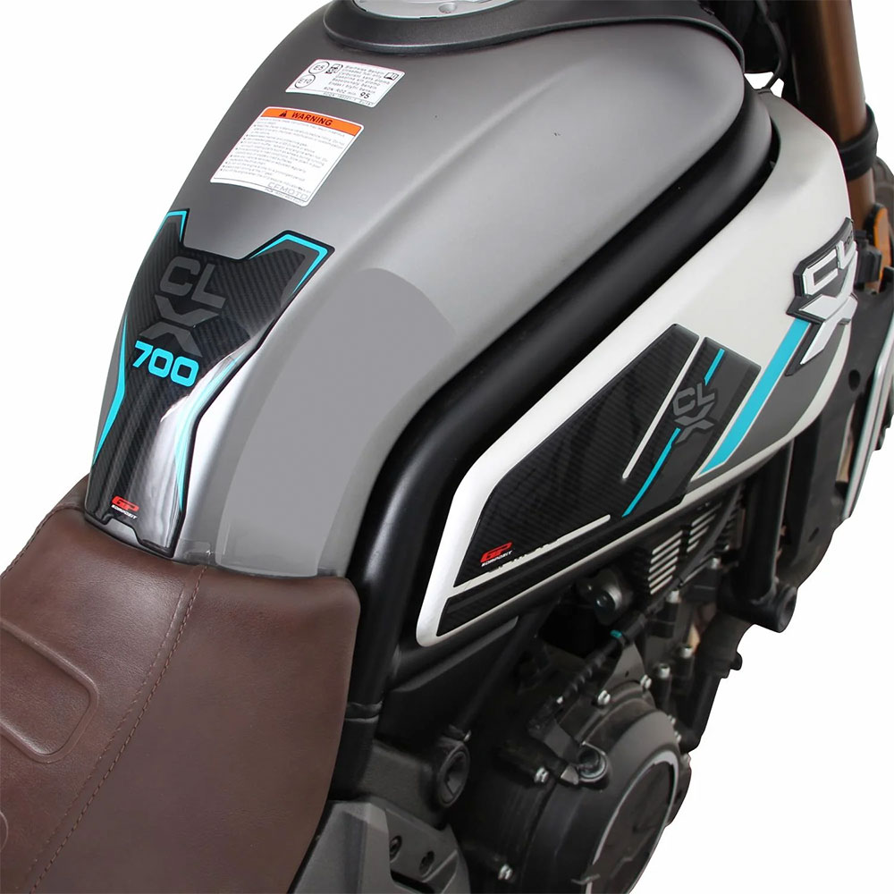 Nalepnice rezervoara TANK PAD CF MOTO 700 CL-X (22-23) tirkizne GP KOMPOZIT