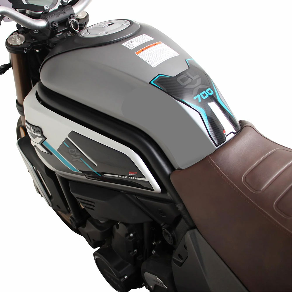 Nalepnice rezervoara TANK PAD CF MOTO 700 CL-X (22-23) tirkizne GP KOMPOZIT