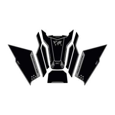 Nalepnice rezervoara TANK PAD set BMW F 900 GS ADV (24 -) crno siva GP KOMPOZIT