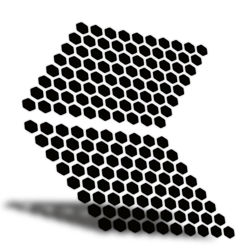 Nalepnice rezervoara univerzalne u obliku saća 160 komada set GP KOMPOZIT