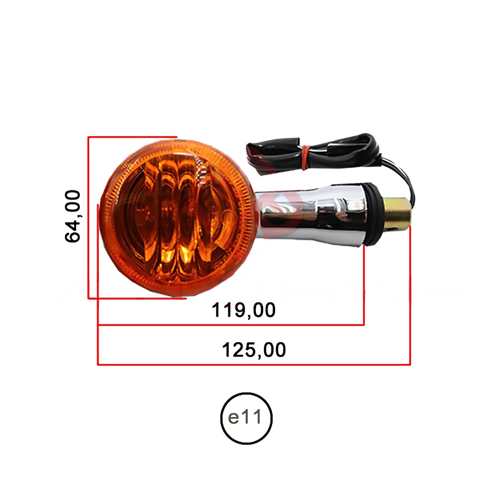 Žmigavac Suzuki Intruder 1500 (05-08) prednji desni Vicma