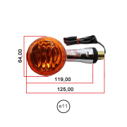 Žmigavac Suzuki Intruder 1500 (05-08) prednji levi Vicma