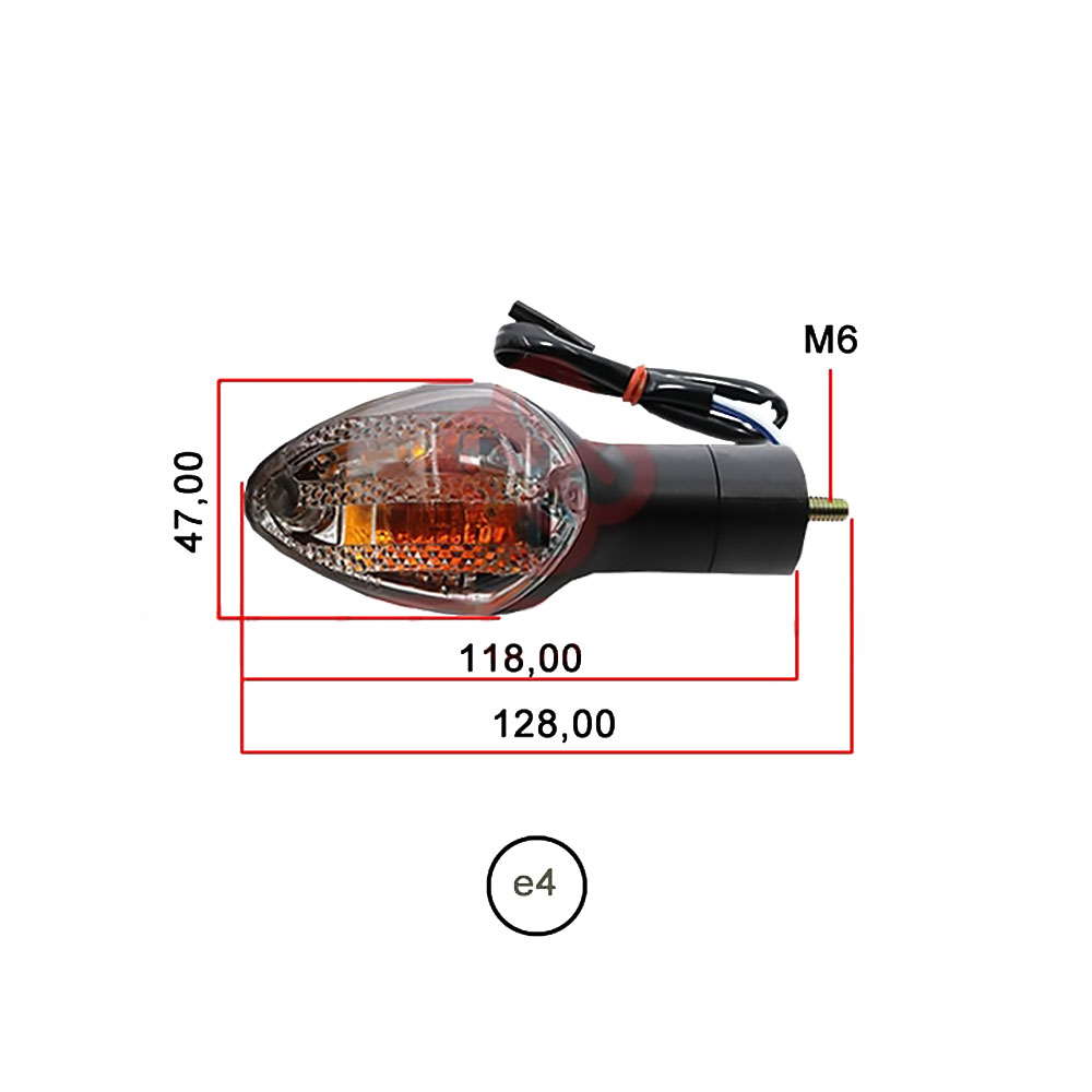 Žmigavac Honda CBR600RR (08-),CBR600F (11-)  prednji desni Vicma