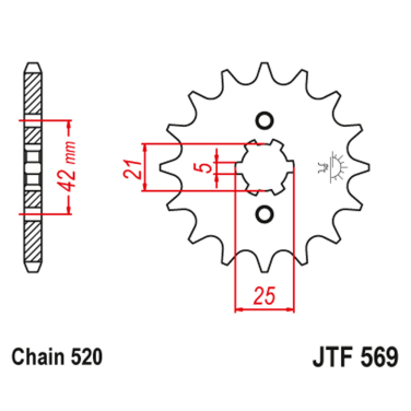 Lančanik prednji JT  JTF569-13-50-32016 (520)13 zuba