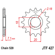 Lančanik prednji JT  JTF427-12SC (520)12 zuba