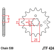 Lančanik prednji JT  JTF424-16 (530)16 zuba