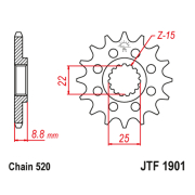 Lančanik prednji JT  JTF1901-12-50-32024 (520)12 zuba