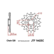 Lančanik prednji JT JTF1442-13SC (520)13 zuba