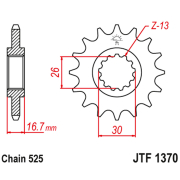 Lančanik prednji JT JTF1370-15RB (525)15 zuba