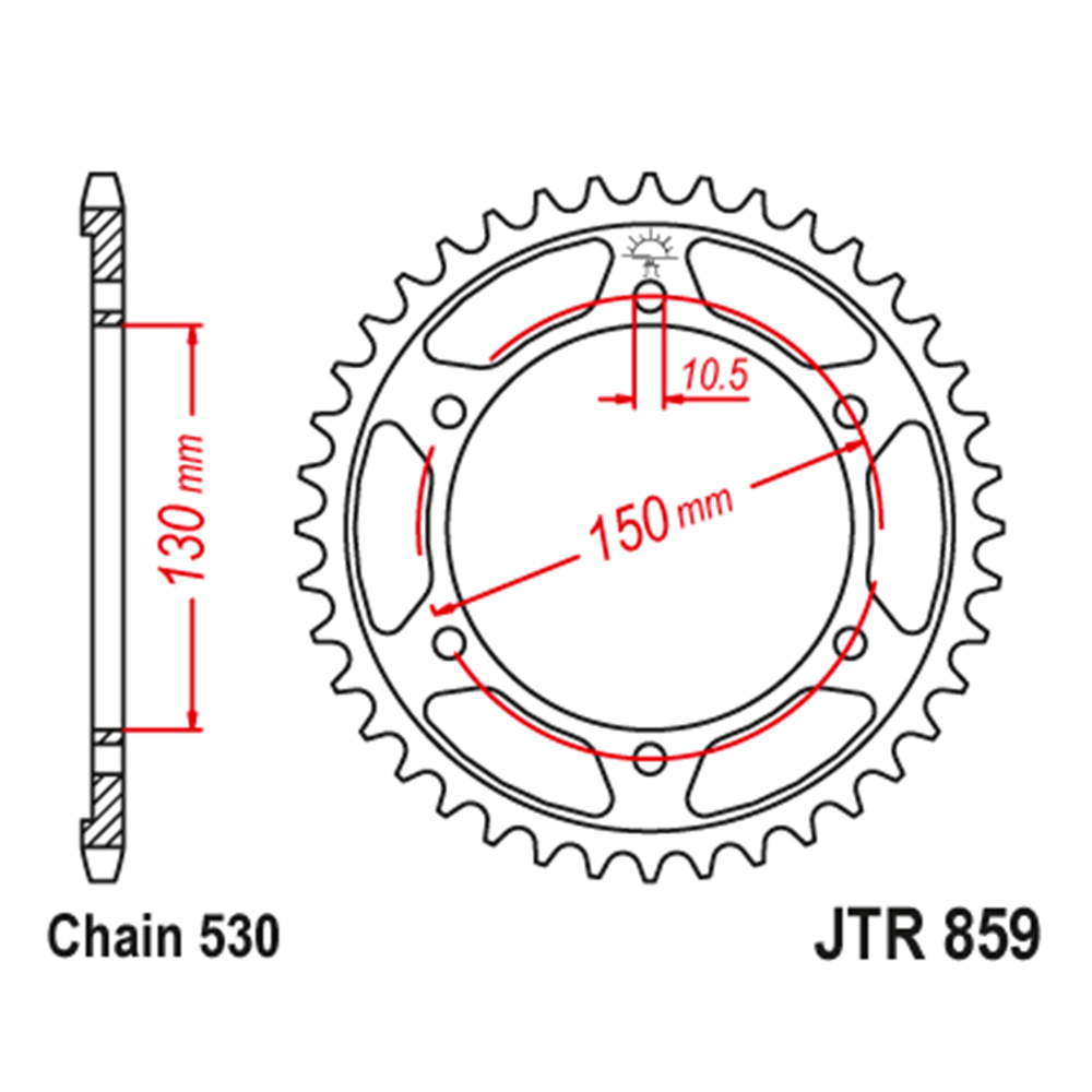 Lančanik zadnji JT JTR859-48 (50) 48 zuba