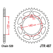 Lančanik zadnji JT  JTR487-45-50-32028 (520)45 zuba