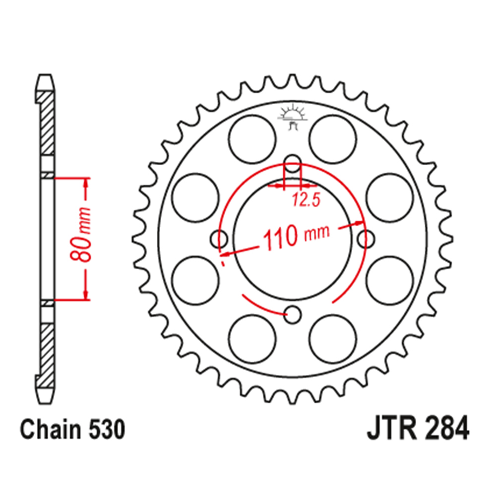 Lančanik zadnji JT  JTR284-43-50-35005 (50)43 zuba