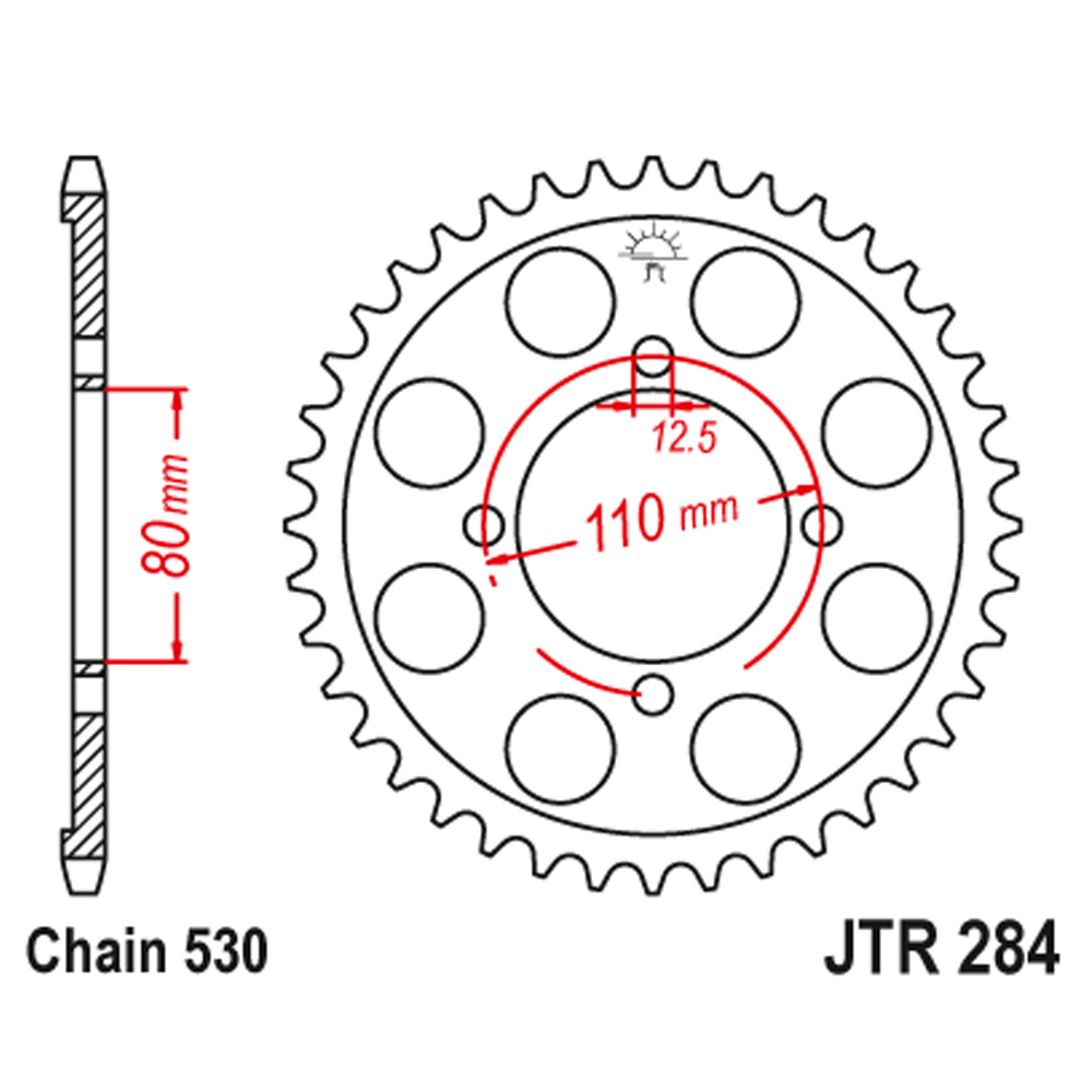 Lančanik zadnji JT  JTR284-40-50-35005 (50)40 zuba