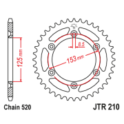 Lančanik zadnji  JTR210-48SC (520)48 zuba