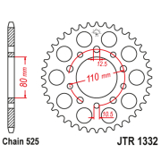 Lančanik zadnji JT  JTR1332-45-50-29006 (525)45 zuba