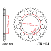 Lančanik zadnji JT JTR1134-50-50-15052 (428) 50 zuba