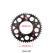 Lančanik zadnji Aprilia SRV 850 12-16 47 zuba
