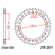 Lančanik zadnji JTR2011-45 (530) 45 zuba