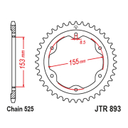 Lančanik zadnji JT JTR893-38ZBK (525) 38 zuba